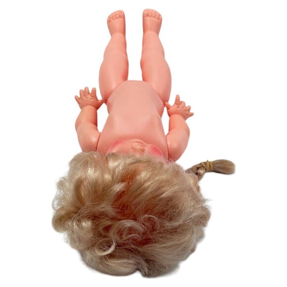 Reliable Canada Doll Blonde Braids 16 inch Green Dress Circa Vintage 1970s - Picture 8 of 10